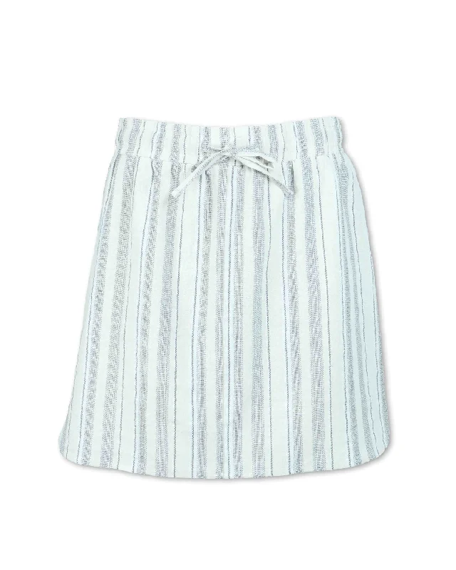 Striped Skort - SALE silk skirt luxurious