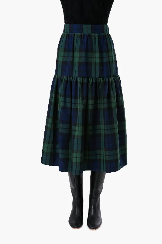 Tartan Lauren Skirt corduroy skirt cozy