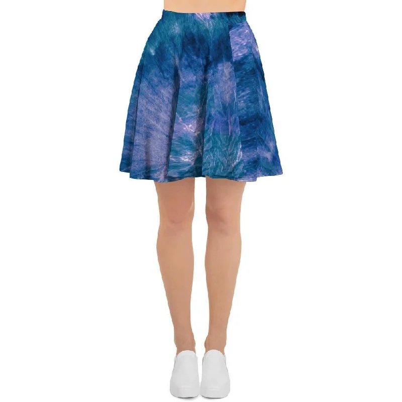 Tie Dye Blue Print Women's Skirt corduroy skirt durable