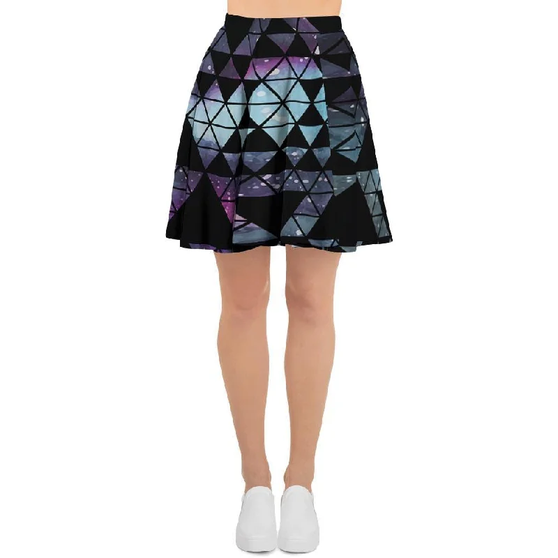 Triangle Galaxy Space Women's Skirt linen skirt natural