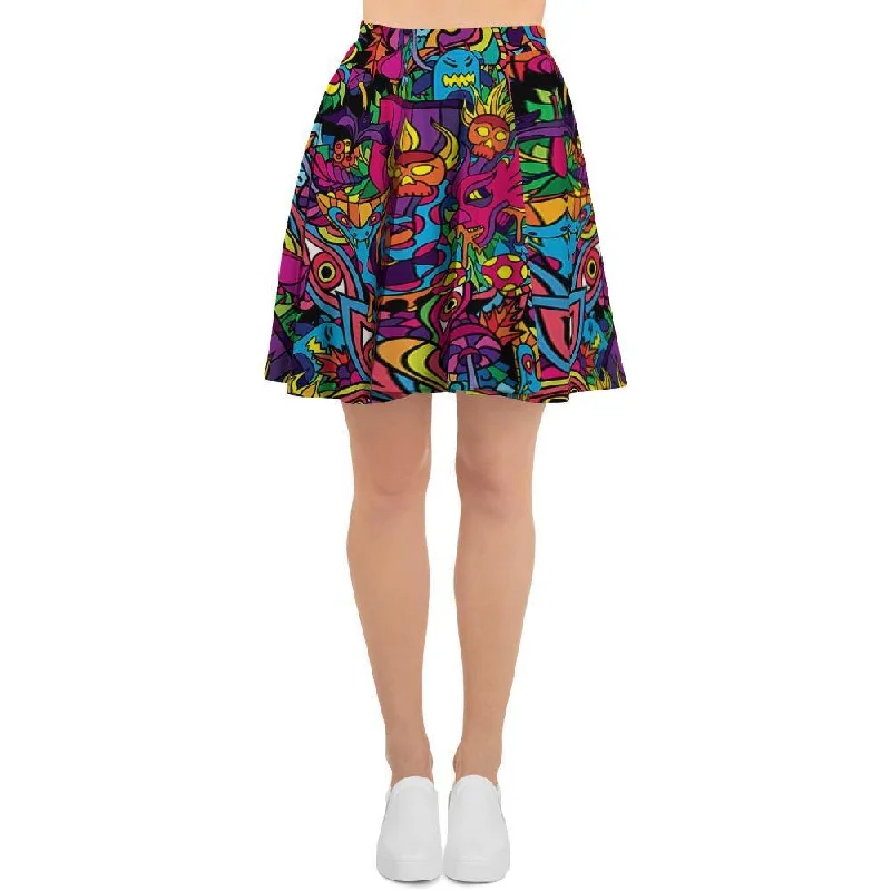 Tribal Hippie Trippy Women's Skirt cashmere skirt fine