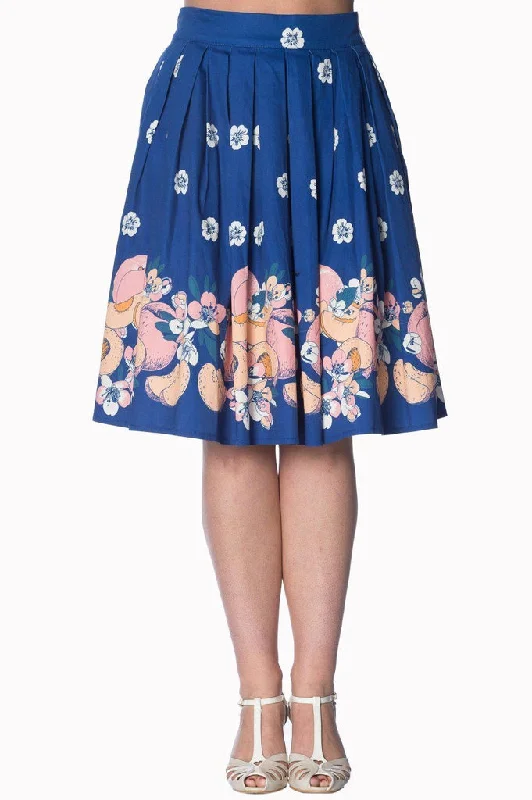 Tutti Fruity 50s Skirt velvet skirt rich
