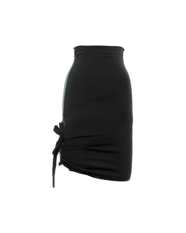 Vintage Dolce & Gabbana Skirt leather skirt sleek